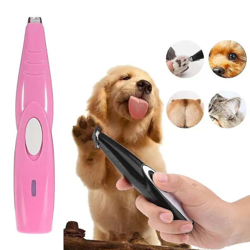 Pink (Pink) Electric Pet Foot Hair Trimmer Dog Grooming Pedicure Clipper Size 1