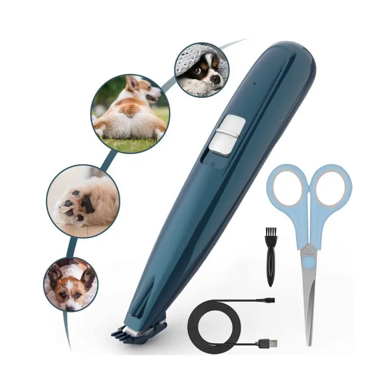 Zeuxo Dog Low Noise Shaver, Electric Silent Trimmer Set