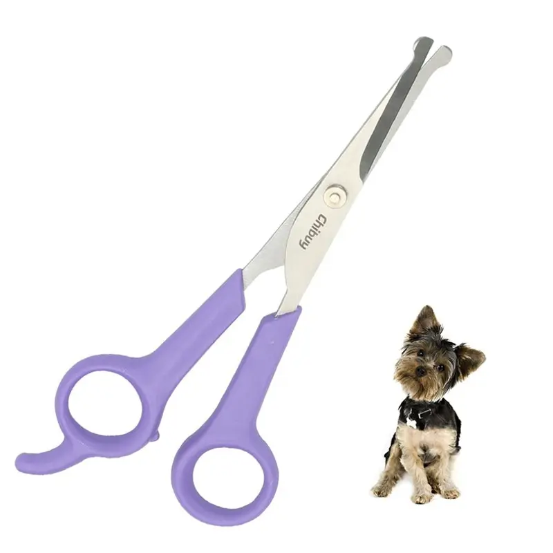 Chibuy Professional Pet Grooming Scissors With Round Tip Stainless Ste