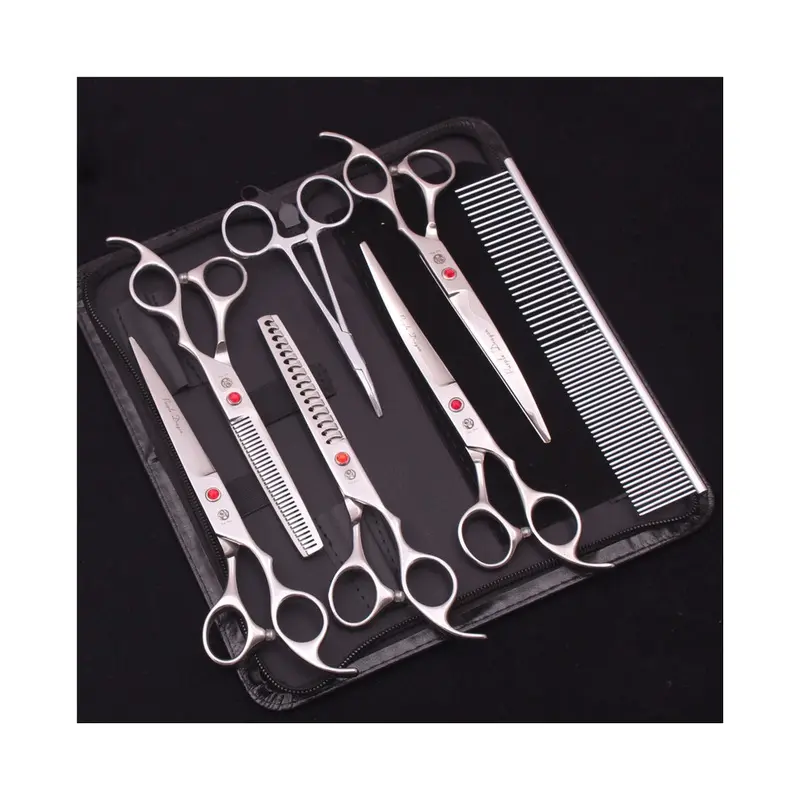 (Z3003 Yin 7P)7" Professional Pet Dog Scissors Stainless Steel Thinning Shears