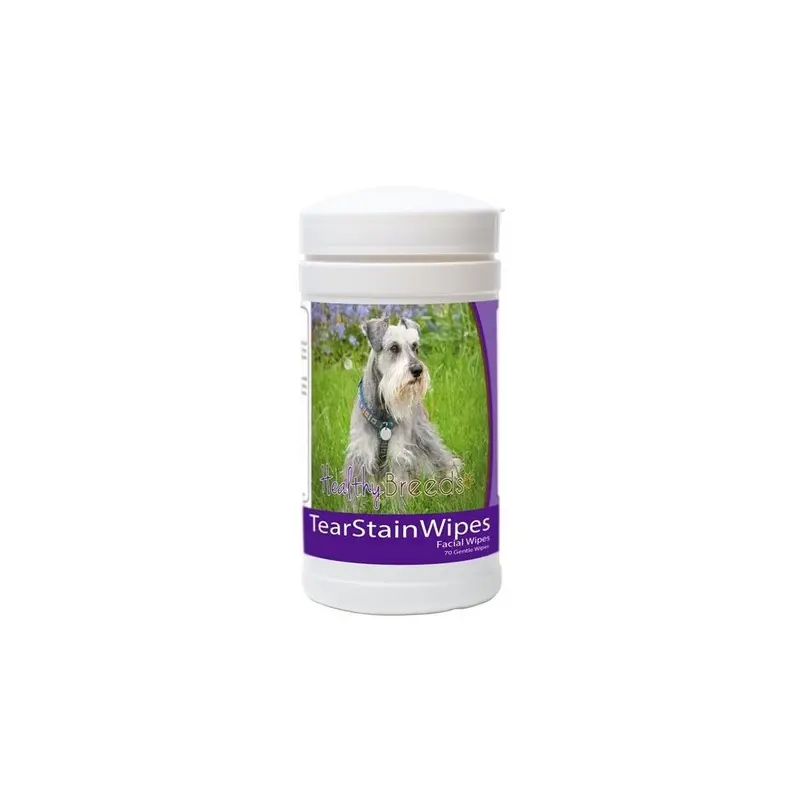 Healthy Breeds 840235152187 Miniature Schnauzer Tear Stain Wipes