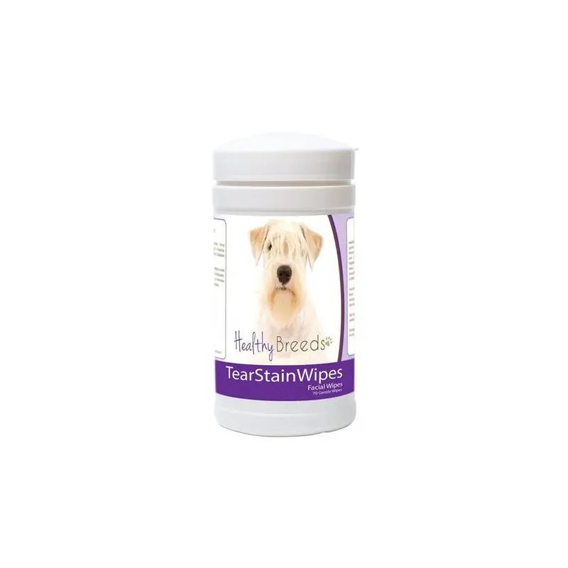 Healthy Breeds 840235172802 Sealyham Terrier Tear Stain Wipes - 70 Count