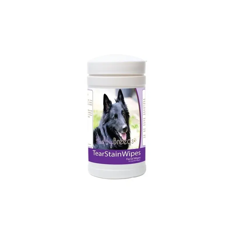 Pamperedpets Belgian Sheepdog Tear Stain Wipes - 70 Count