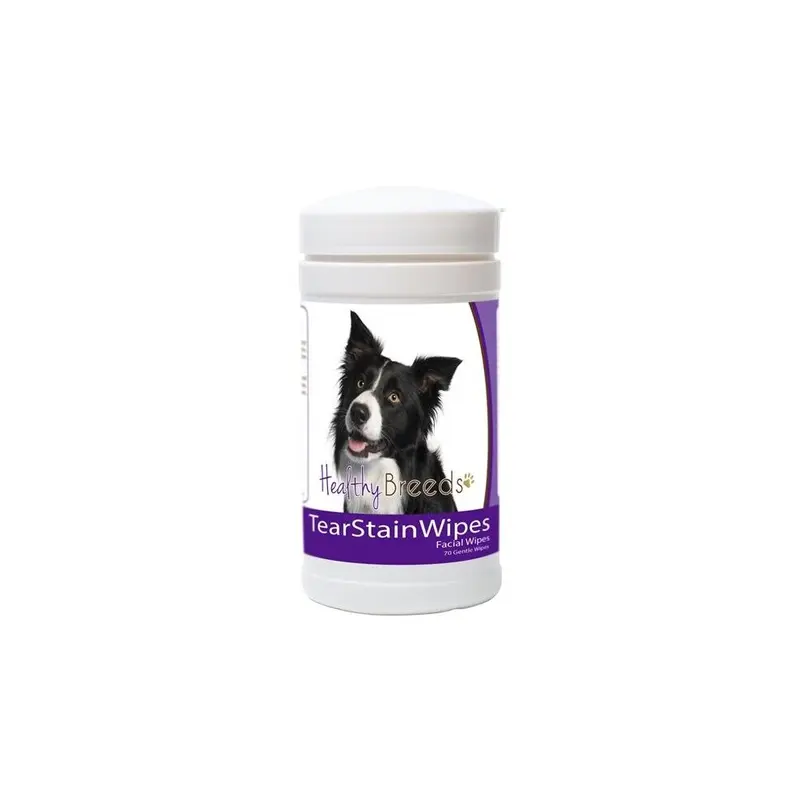 Pamperedpets Border Collie Tear Stain Wipes