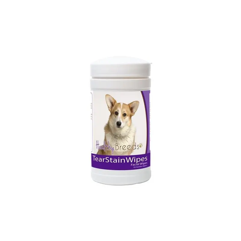 Healthy Breeds 840235152729 Cardigan Welsh Corgi Tear Stain Wipes