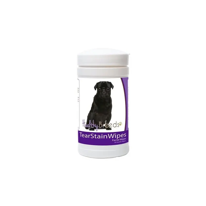 Healthy Breeds 840235152927 Pug Tear Stain Wipes