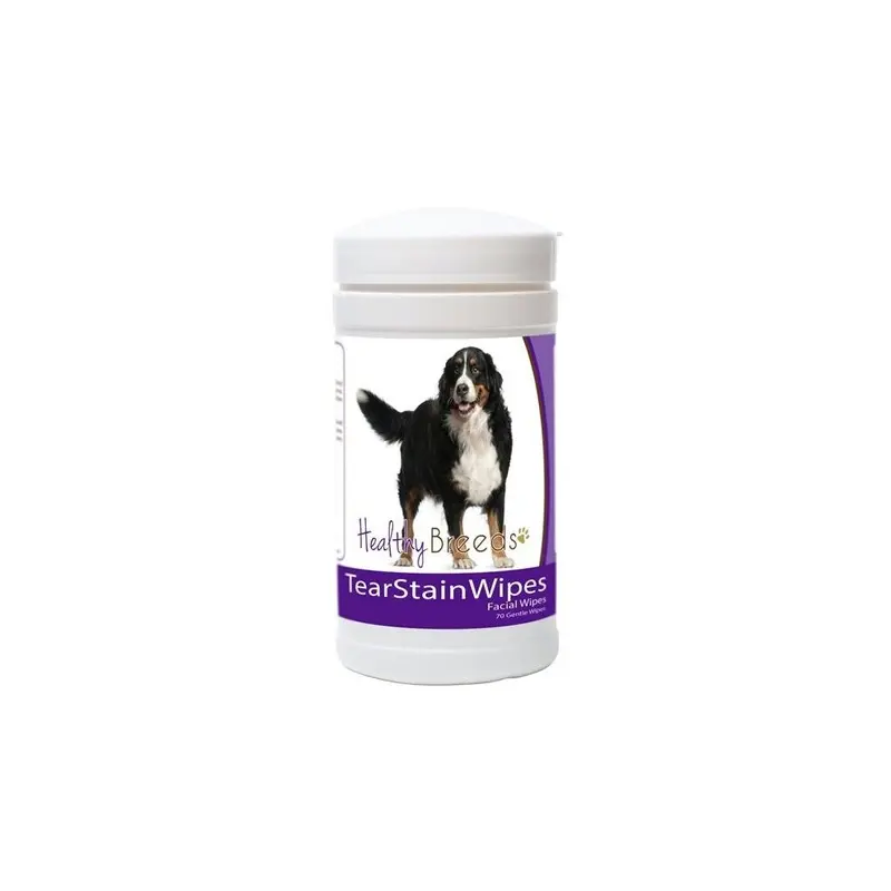 Healthy Breeds 840235152293 Bernese Mountain Dog Tear Stain Wipes