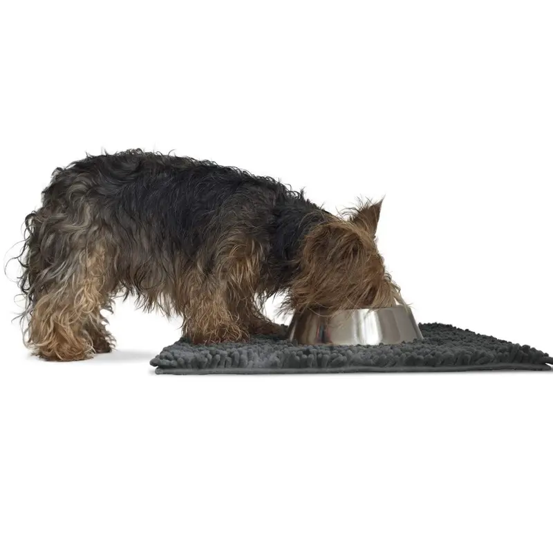 Furhaven Pet Door Mat Muddy Paws Absorbent Chenille Shammy Rug Small