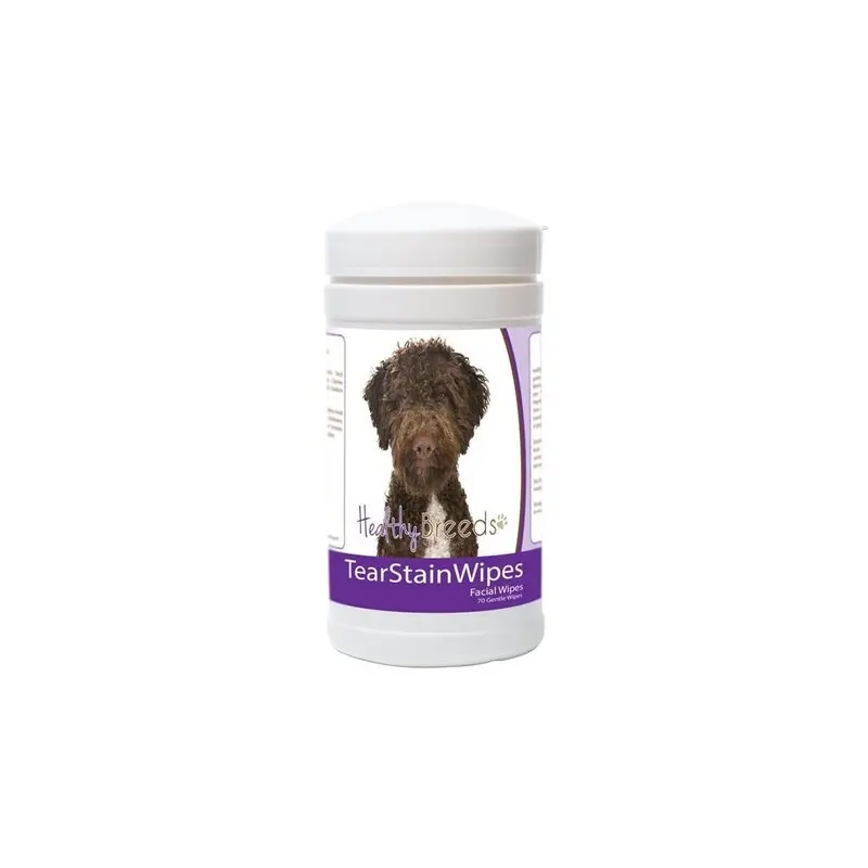 Healthy Breeds 840235176770 Lagotti Romagnoli Tear Stain Wipes - 70 Count