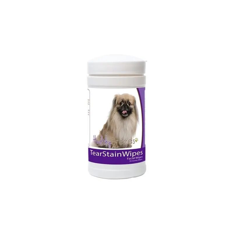 Healthy Breeds 840235153122 Pekingese Tear Stain Wipes