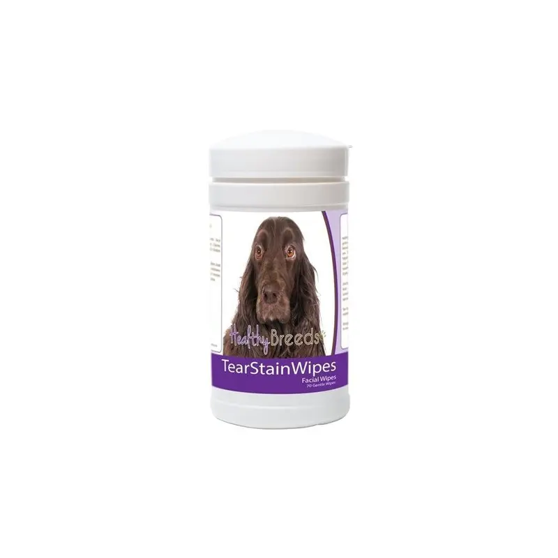 Healthy Breeds 840235179429 Field Spaniel Tear Stain Wipes - 70 Count