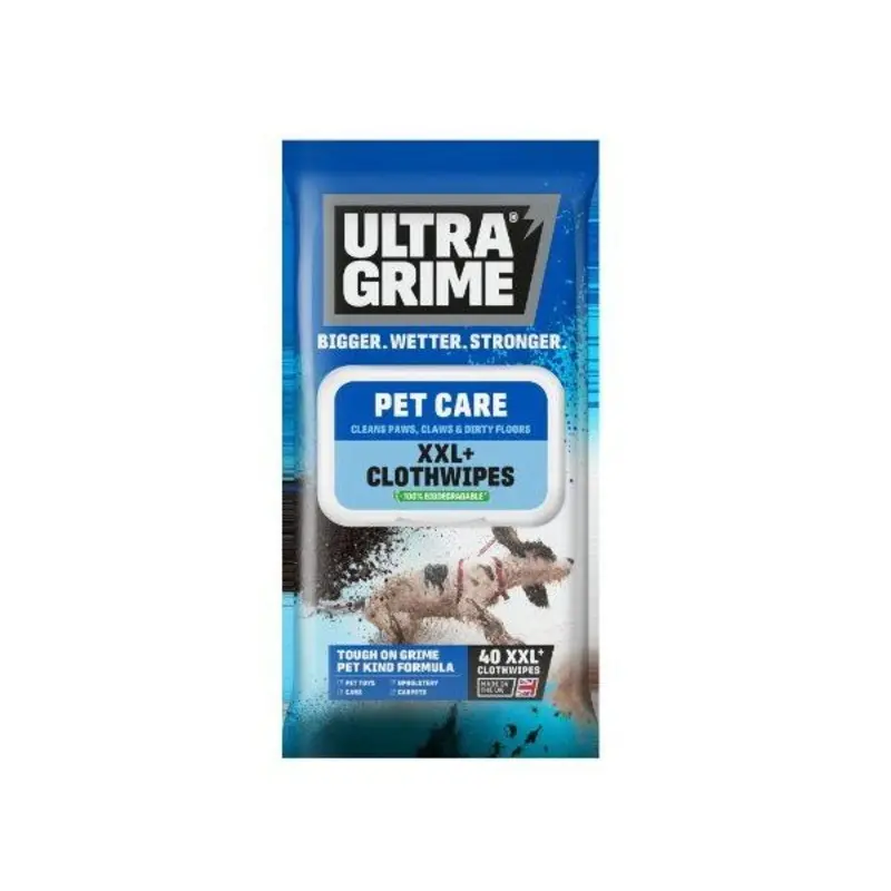 Ultragrime Pet Care Clothwipes - Pack Size 40