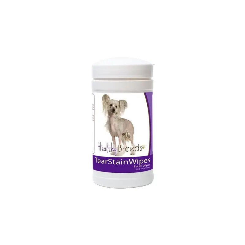 Healthy Breeds 840235152194 Chinese Crested Tear Stain Wipes