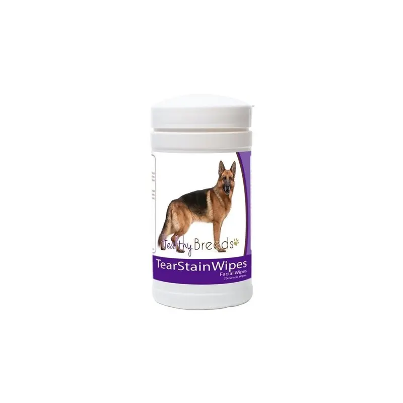 Healthy Breeds 840235152743 German Shepherd Tear Stain Wipes