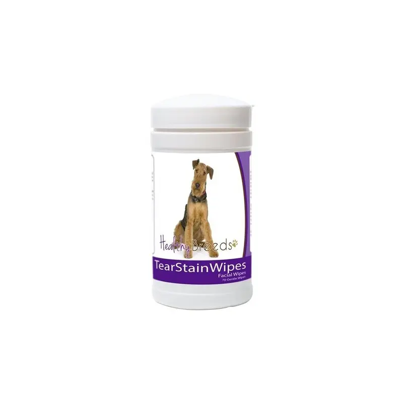 Pamperedpets Airedale Terrier Tear Stain Wipes