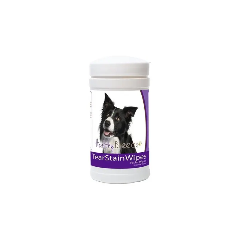 Healthy Breeds 840235152903 Border Collie Tear Stain Wipes