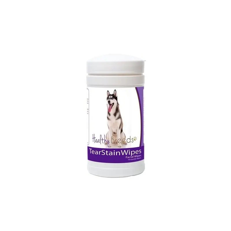 Healthy Breeds 840235152972 Siberian Husky Tear Stain Wipes