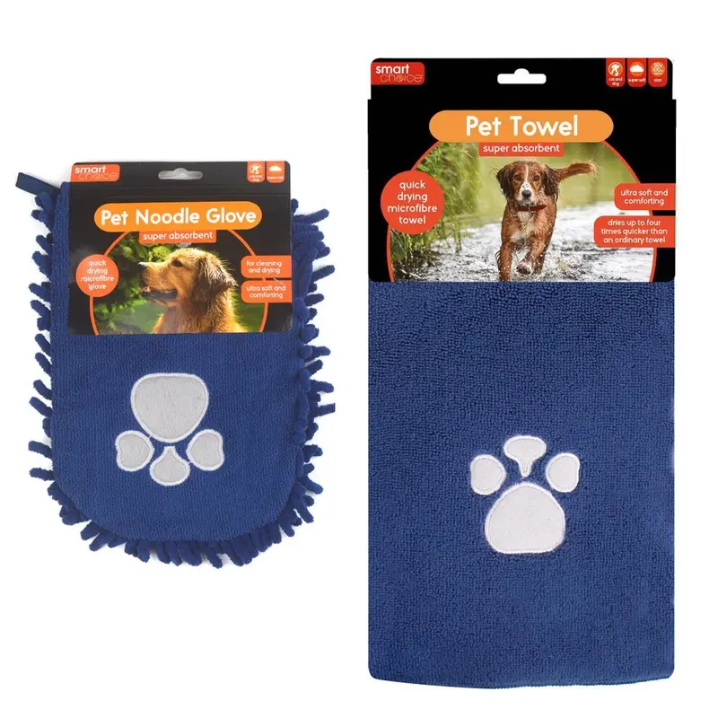 YL Quick Drying Microfibre Pet Towel Mitt Dog Puppy Bath Shower Absorbent Material