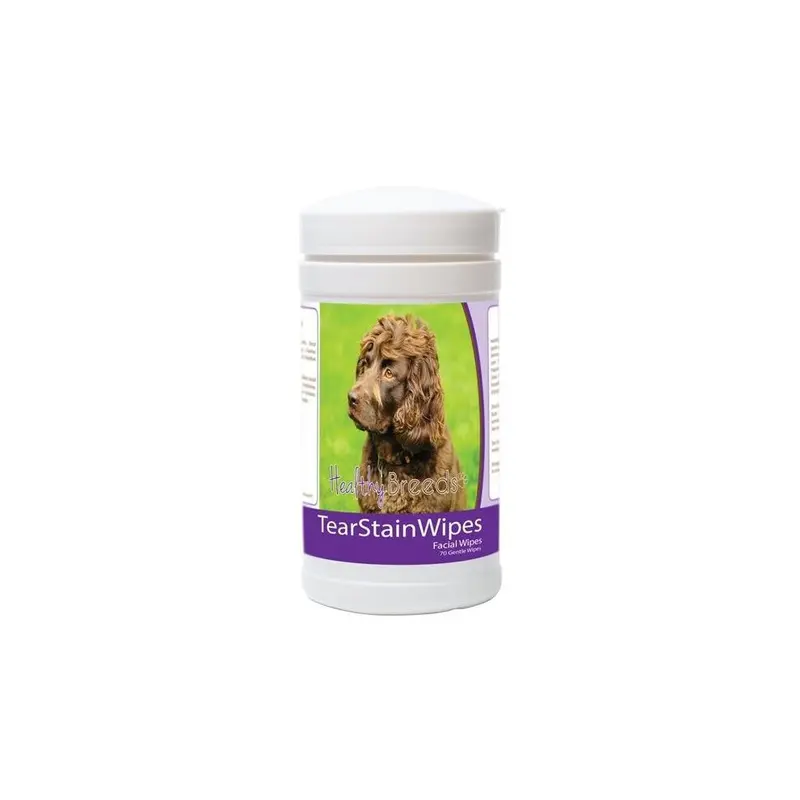Healthy Breeds 840235173069 Boykin Spaniel Tear Stain Wipes - 70 Count