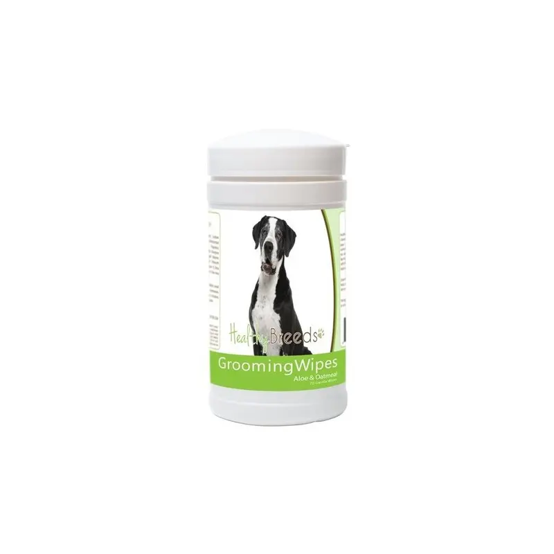 Healthy Breeds 840235173335 Great Dane Grooming Wipes - 70 Count