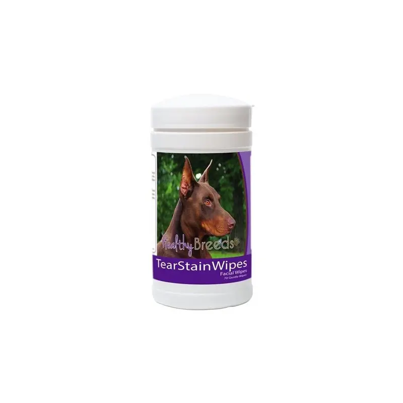 Healthy Breeds 840235152385 Doberman Pinscher Tear Stain Wipes