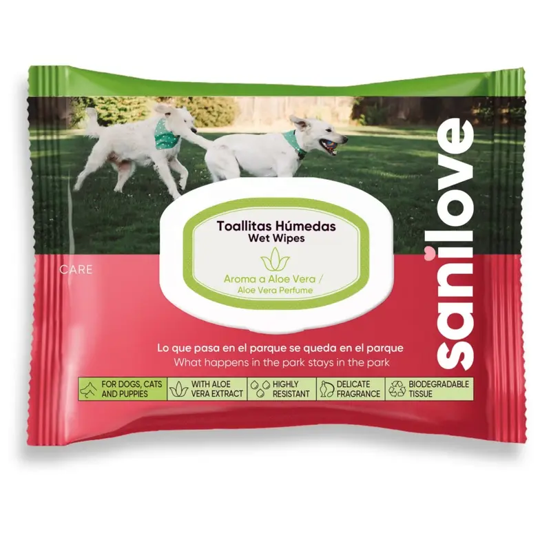 Sanilove Aloe Vera Wipes - 40 Wipes