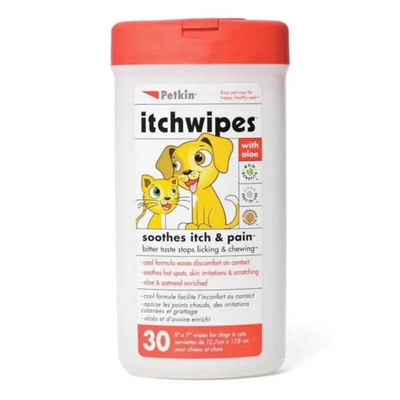 Petkin Pet Itch Stop Wipes (Pack Of 30) Size 30