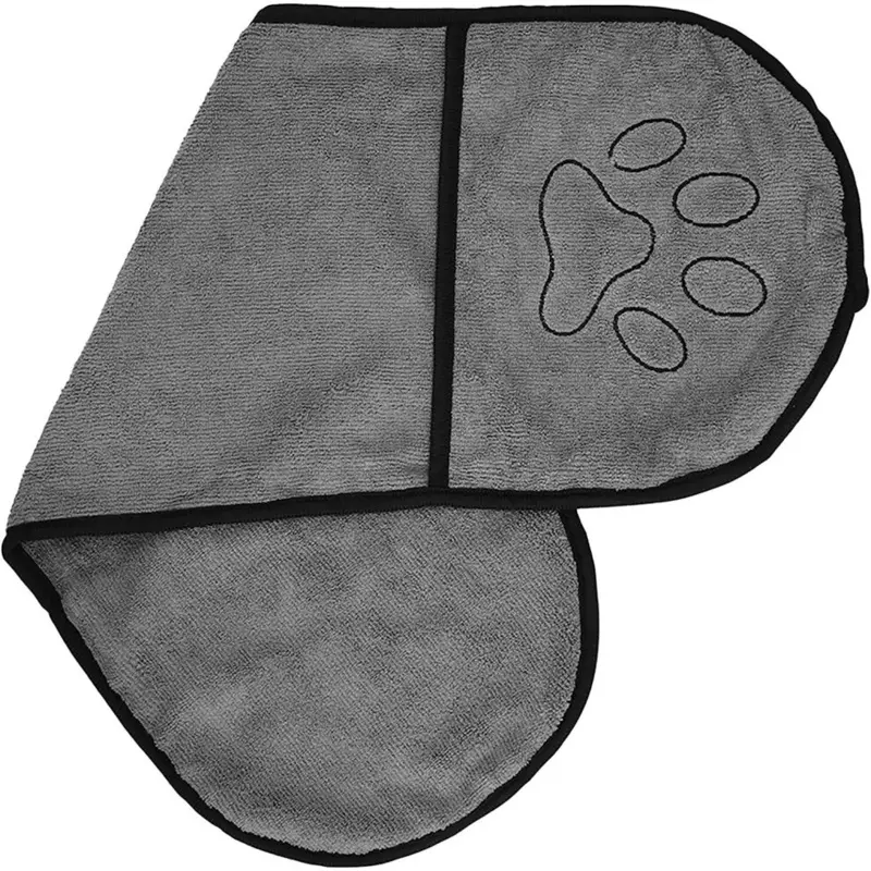 Gopatriot Memory Pet Bath Towel, Absorbent Microfiber Drying Shower Dog Towel