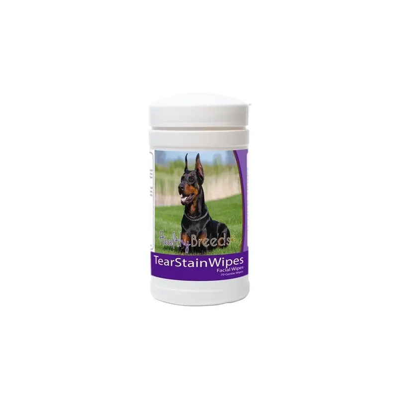 Healthy Breeds 840235152507 Doberman Pinscher Tear Stain Wipes