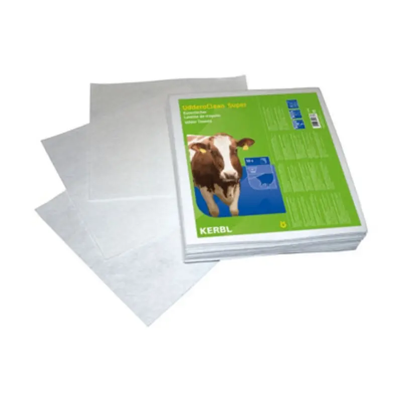 Kerbl Super Cow Udder Cloth (Pack Of 50) (37Cm X 34Cm) White