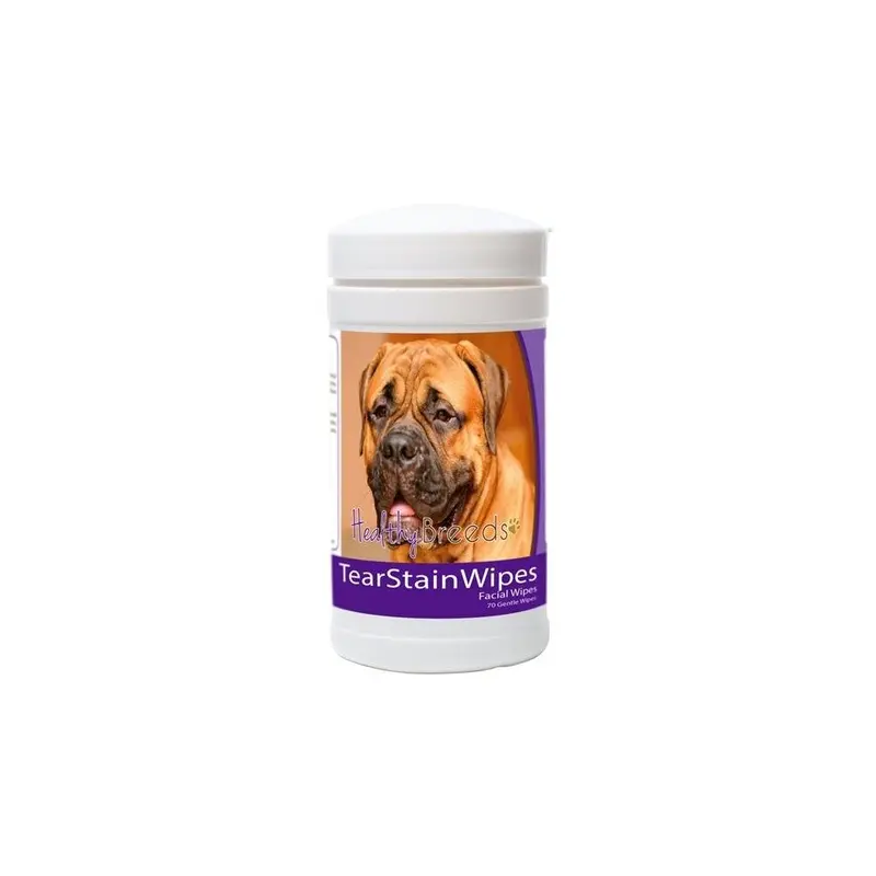 Pamperedpets Bullmastiff Tear Stain Wipes