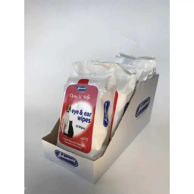 Johnsons Eye And Ear Wipes - Pack Size 30