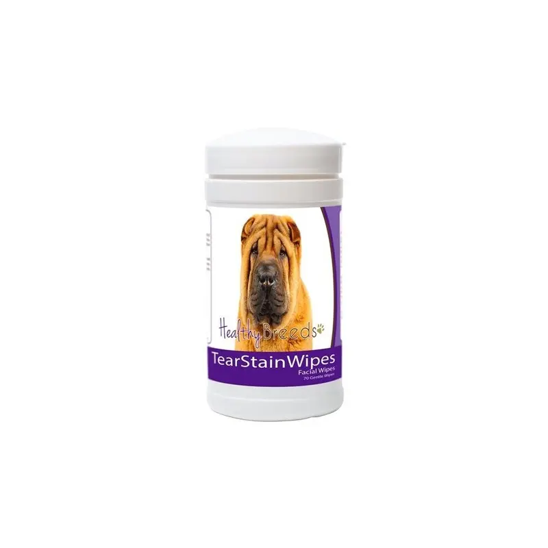 Healthy Breeds 840235152644 Chinese Shar Pei Tear Stain Wipes