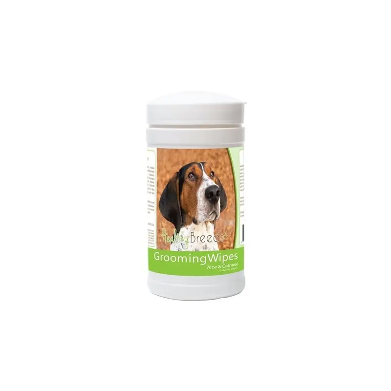 Healthy Breeds 840235179115 Treeing Walker Coonhound Grooming Wipes - 70 Count