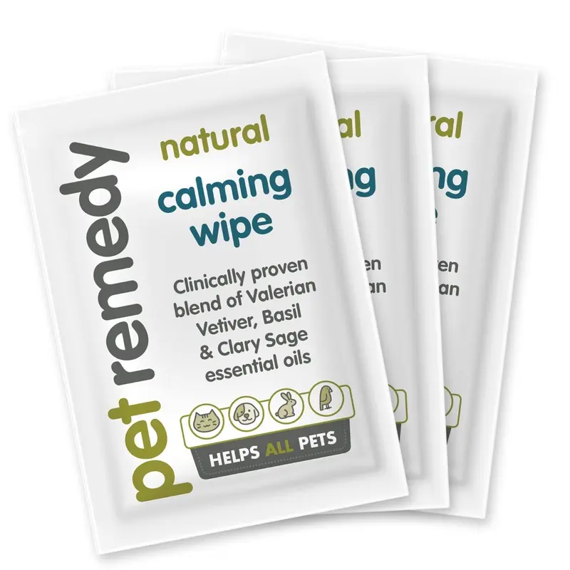 Pet Remedy Natural Calming Wipes Pack of 12