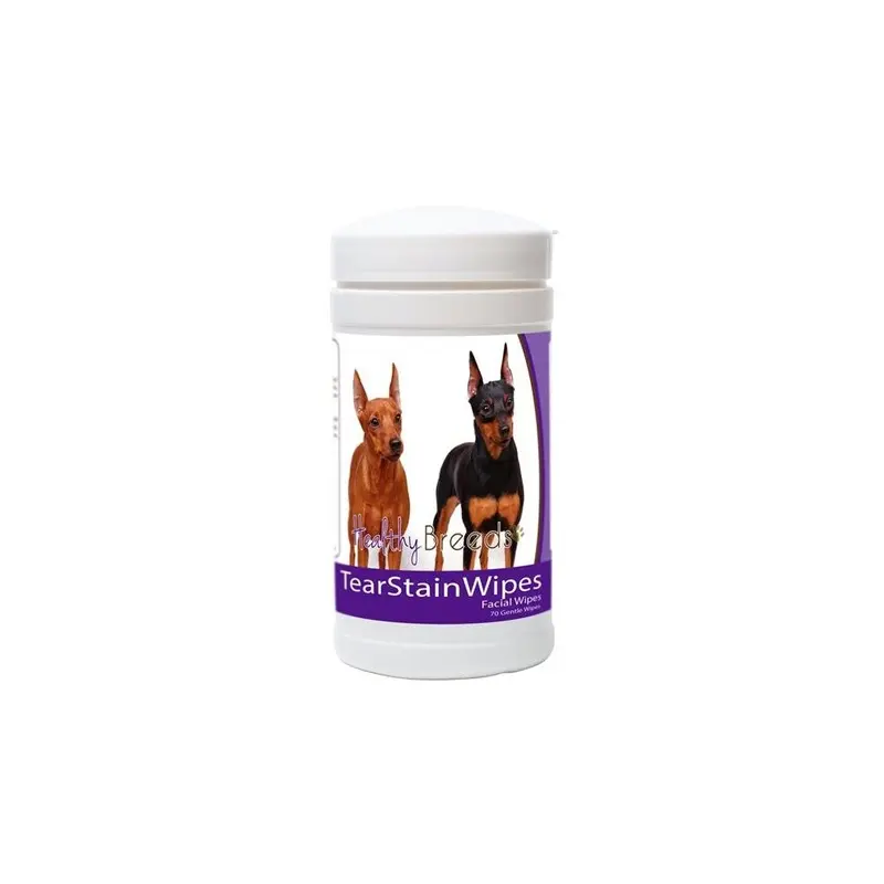Healthy Breeds 840235152019 Miniature Pinscher Tear Stain Wipes