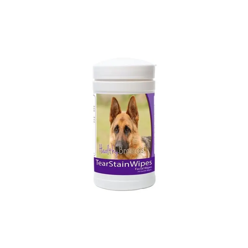 Healthy Breeds 840235152590 German Shepherd Tear Stain Wipes