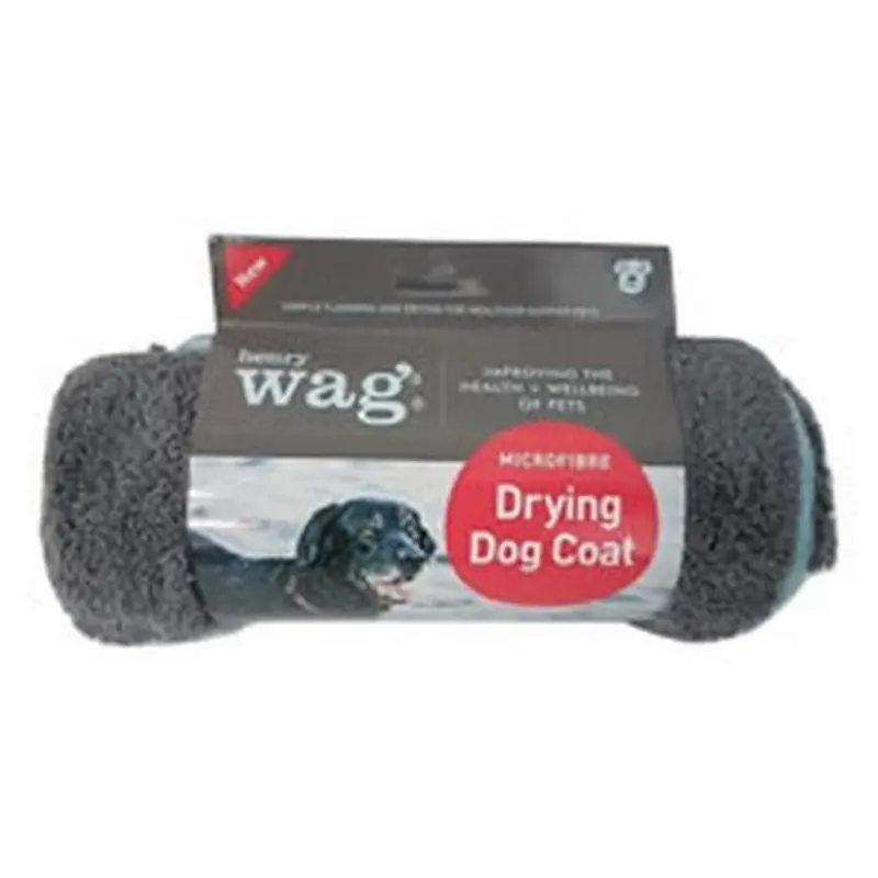 Henry Wag Grey (35Cm, ) Drying Dog Coat 35Cm