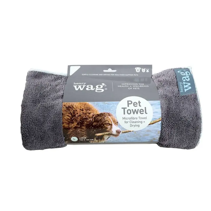 Henry Wag Microfibre Pet Towel - Small