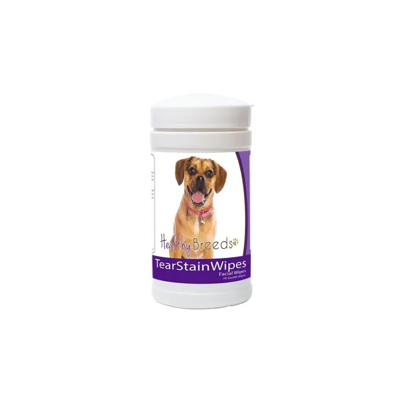 Pamperedpets Puggle Tear Stain Wipes