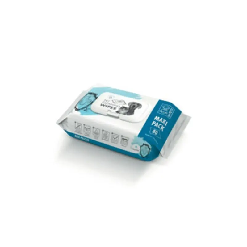 B&Q M-Pets Pet Cleaning Wipes Anti-Bacterial Maxi Pack -80 Pcs
