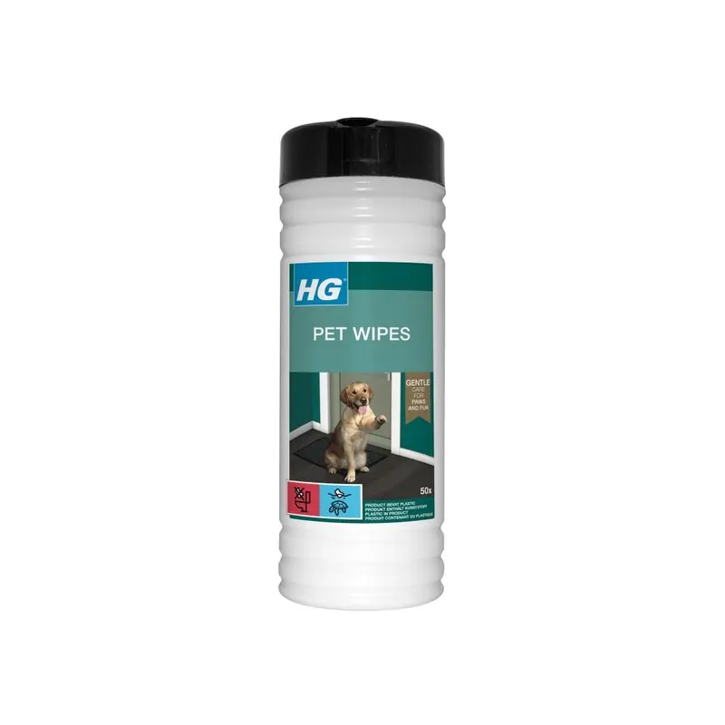 H G Pet Wipes Tub Of 50 Large