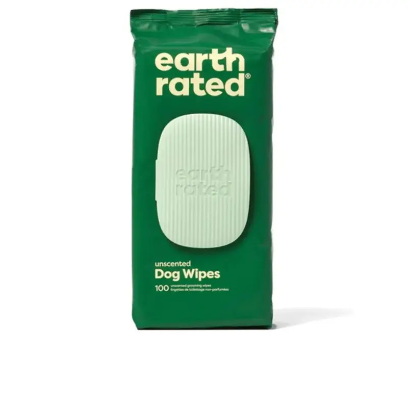 Earth Rated - Toallitas Mascota Bio Sin Perfume 100 U