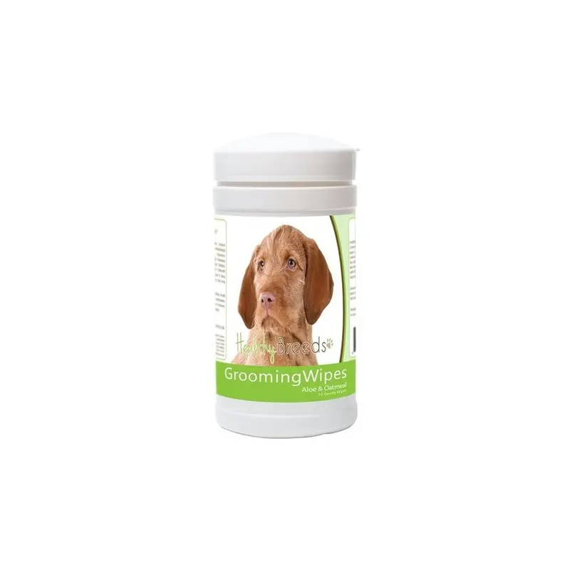 Healthy Breeds 840235172475 Wirehaired Vizsla Grooming Wipes - 70 Count