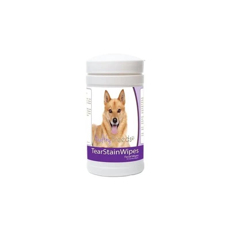 Healthy Breeds 840235177395 Finnish Spitz Tear Stain Wipes - 70 Count