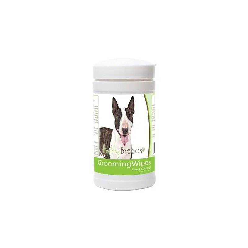 Pamperedpets Miniature Bull Terrier Grooming Wipes - 70 Count