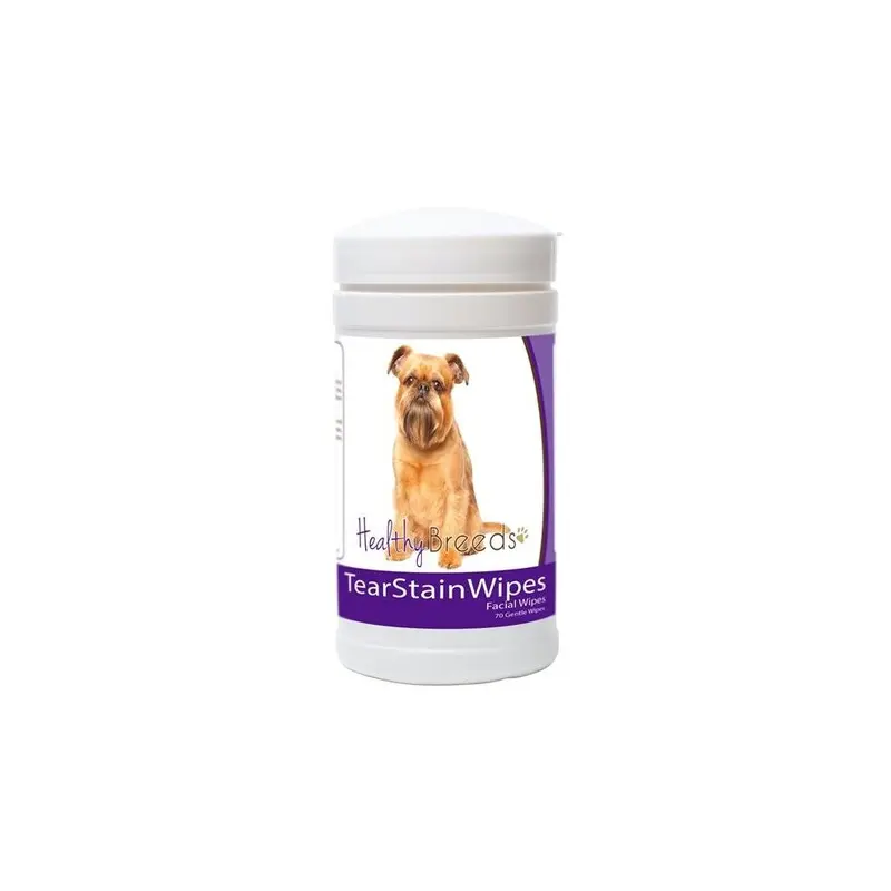 Healthy Breeds 840235152460 Brussels Griffon Tear Stain Wipes