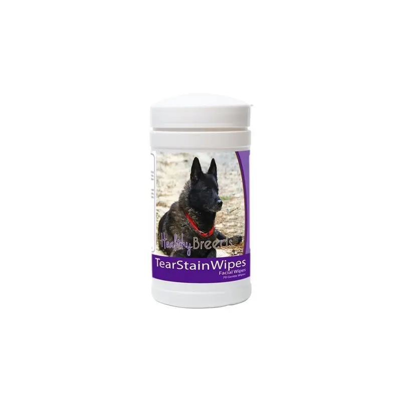 Healthy Breeds 840235152422 Norwegian Elkhound Tear Stain Wipes