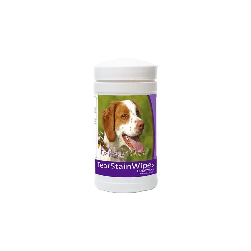 Healthy Breeds 840235152736 Brittany Tear Stain Wipes