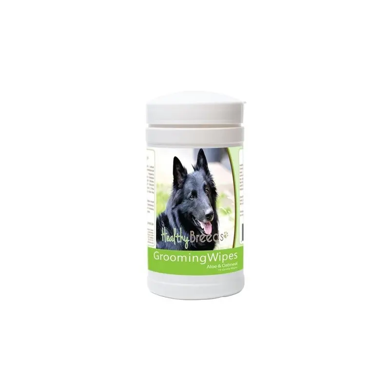 Healthy Breeds 840235179757 Belgian Sheepdog Grooming Wipes - 70 Count